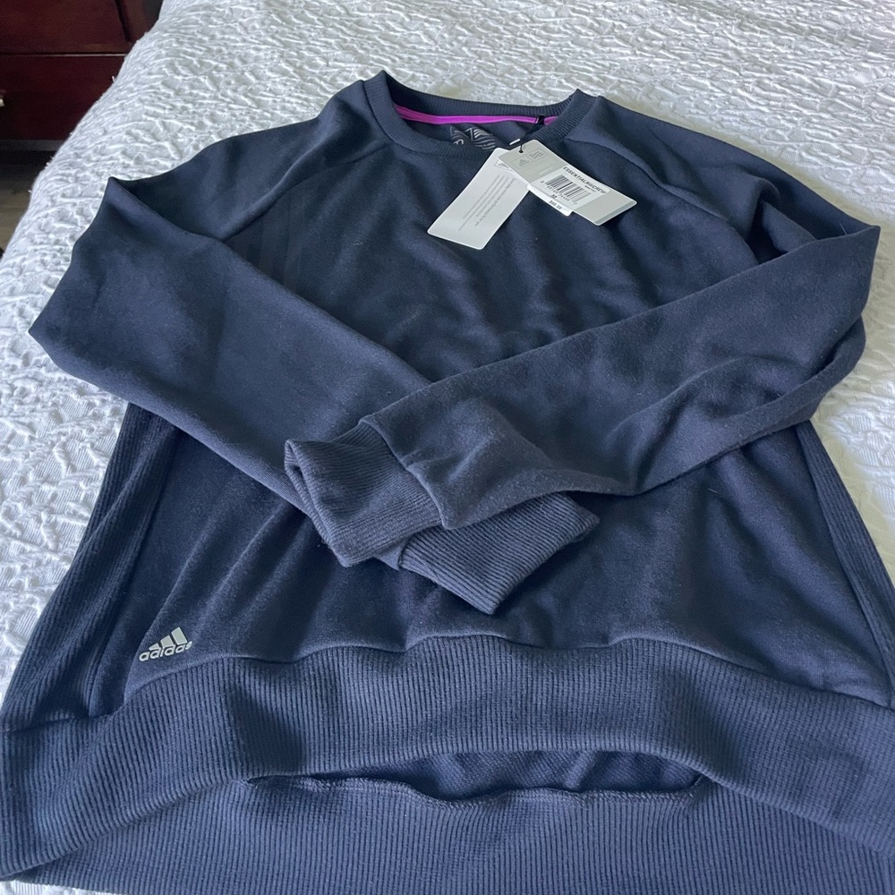 Adidas Gray Crewneck Sweater Performance Fit
